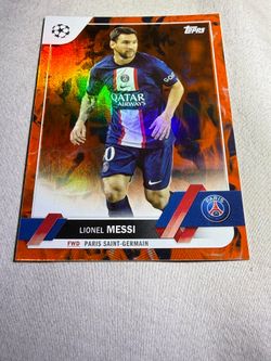 2022-23 Topps UEFA Club Competitions - Lionel Messi #1 Inferno Foil $25