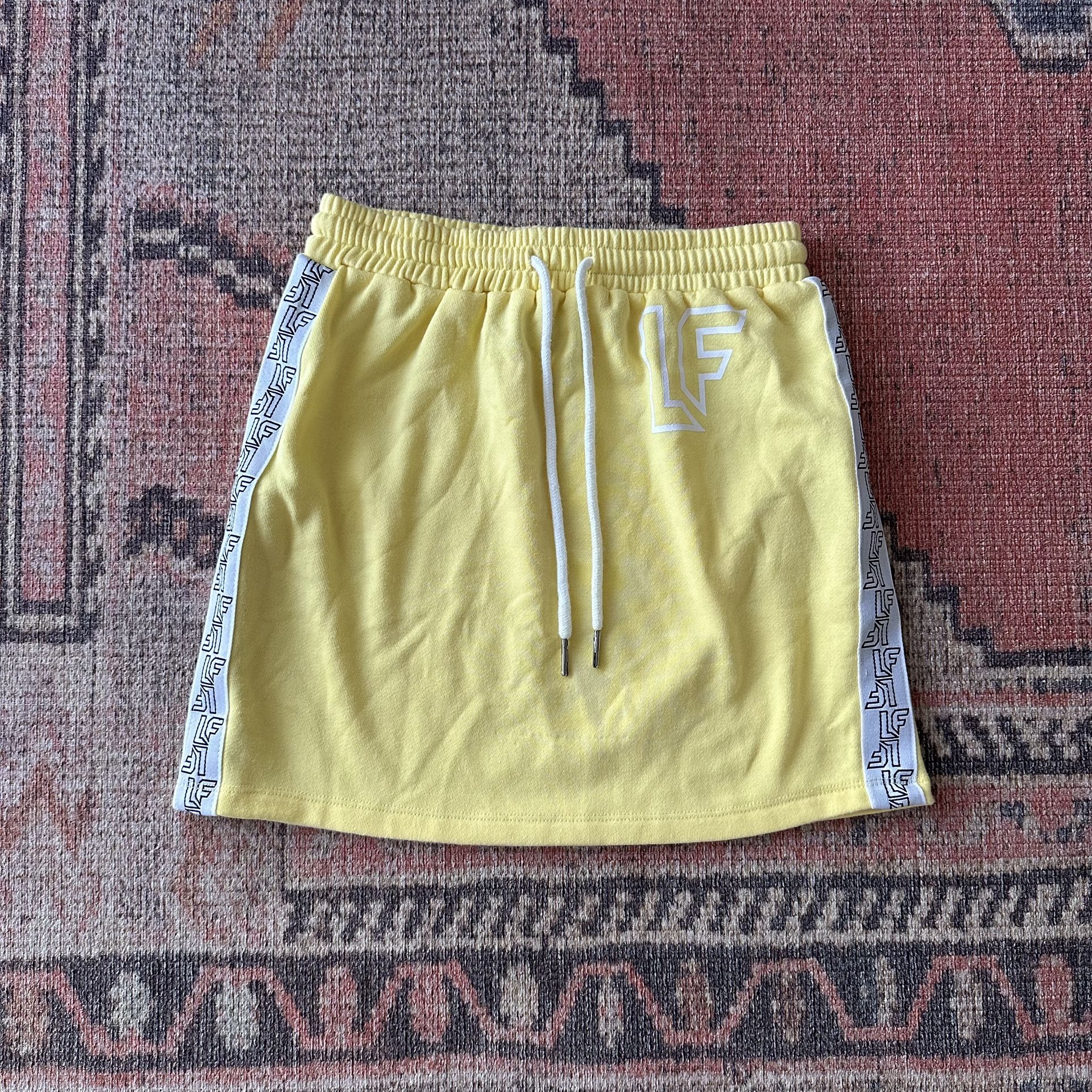 LF The Brand Yellow Sporty Mini Skirt