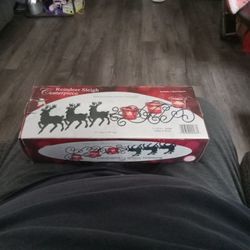 Reindeer Sleigh Candle Holders New In Box Local Pickup Only 