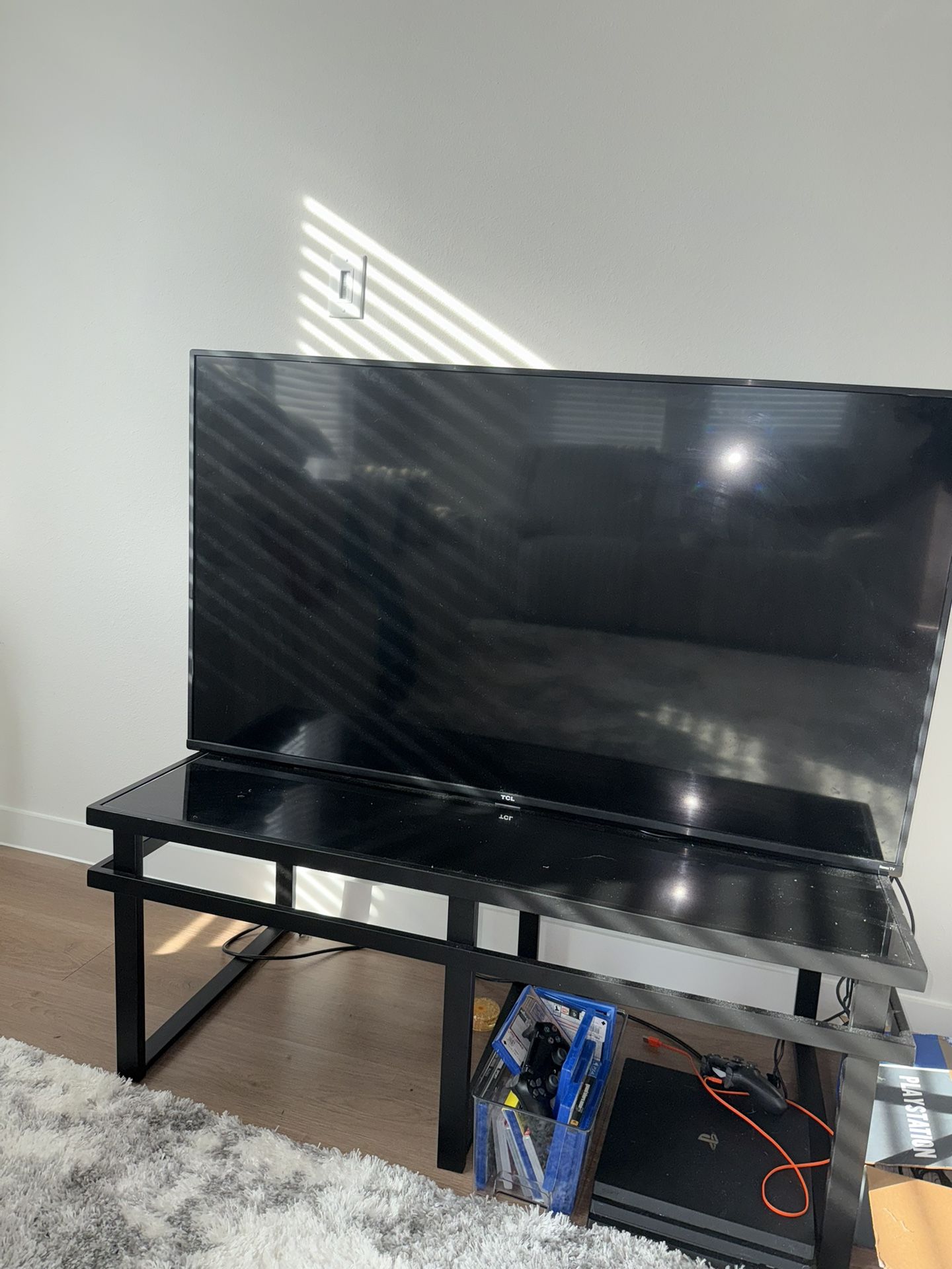 56’ TCL Tv With Mount And Table