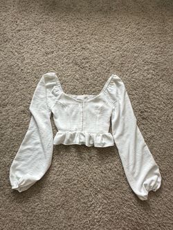 Alter’d state xs white never worn long sleeve