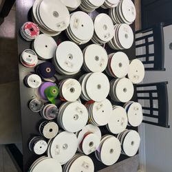 Huge Lot Of Ribbon Spools