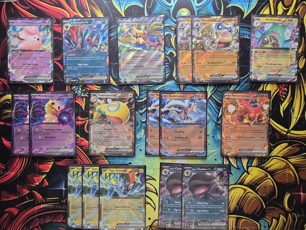 POKEMON Journey Together 17 Card EX Lot Double Rare Holo