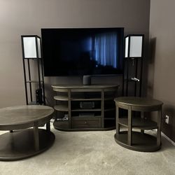 3-Piece Living Room Table Set - Coffee, Console & End Table 