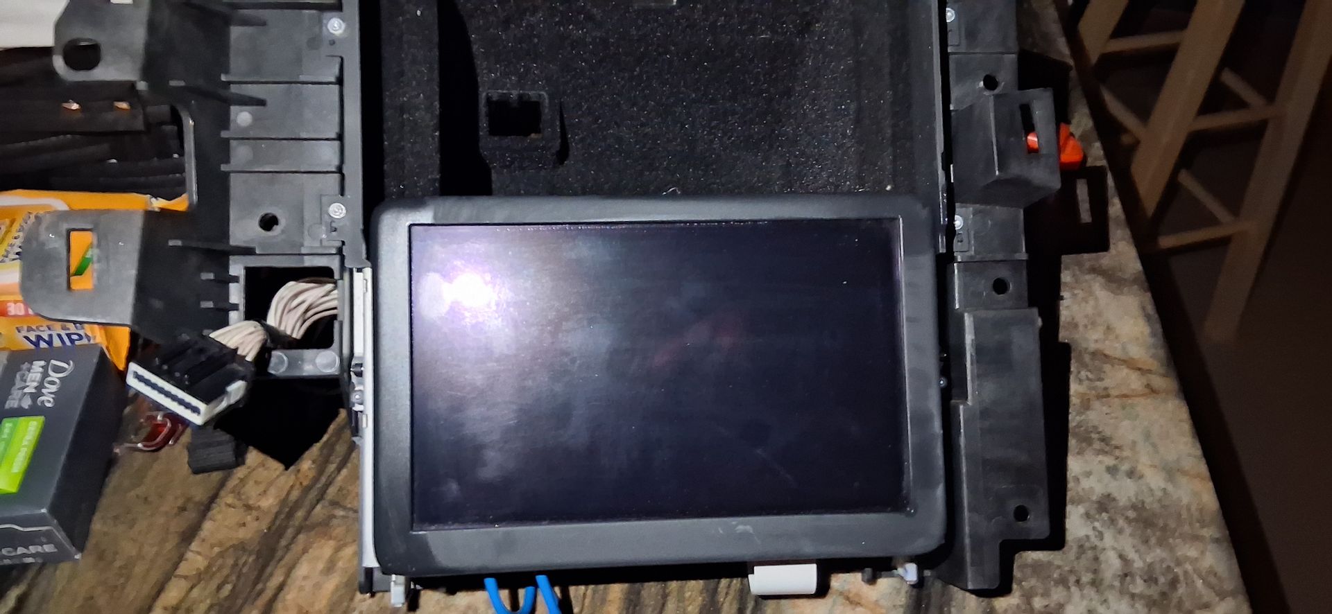 Corvette c7 radio screen with stash part