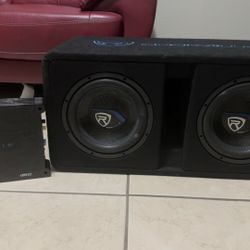 Rockville DK510 Dual 10” 2400W + DB12 Amp