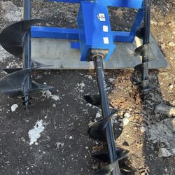 Skid Steer Auger 8” 12” 16” Bobcat Auger Attachment Set Kit