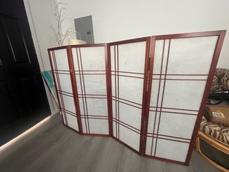 4-panel Shoji style room divider