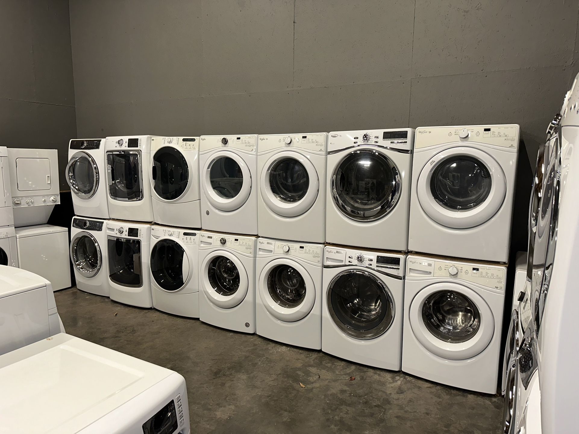 WHIRLPOOL XL CAPACITY WASHER DRYER ELECTRIC SET 