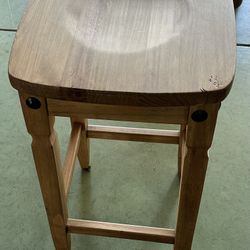 Pier 1 Imports Wood Bar Stool
