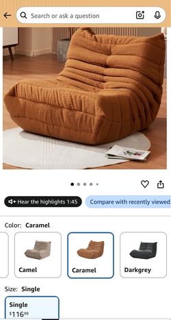 Lounge floor chair, build with memory foam