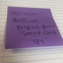 Verizon prepaid Card