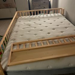 Queen Size Bed Frame + Mattress