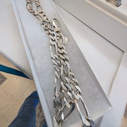 STERLING SILVER NECKLACE 21 Inc 66.5 GRAMS