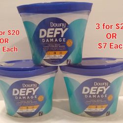 (3) Downy Defy Damage Total-Wash Conditioning Beads 18.1 oz