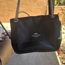 Coach Médium Black Leather 