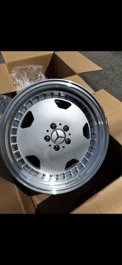 Mercedes 17x8/9.5 new old school amg styie new rims sets 560 sel 500 sec