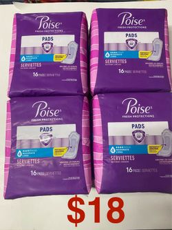 Poise Size 4 Pads Bundle