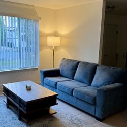 Move Out Sale. Ashley Furniture Couch + Coffee Table. + Amazon Tv Stand 