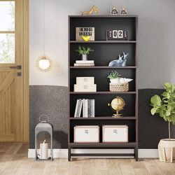  New Large Bookshelf Organizer with 5-Tier Storage Shelves