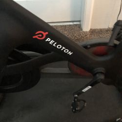 Peloton Bike with Shoes, Mat Included. 
