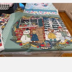 Assorted Fabrics All Different Sizes 