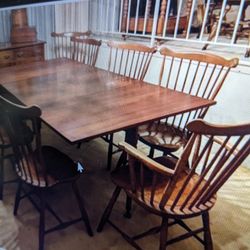 Stickley Dining Room Table Set 8 Chairs, 1960 Mid Century MCM