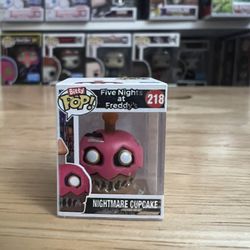 HYPER RARE CHASE BITTY Nightmare Cupcake Five Nights Freddy's Funko Pop 218 5NAF