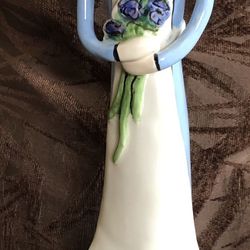 Blue Sky  Clayworks By Heather Goldmine Treasured Generations Lady Blue Figurine