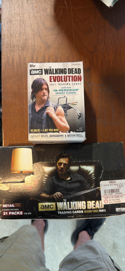 The Walking Dead Trading Card Lot Evolution Season 7 & Season 3 ALL OPEN PACKS NO SEALED $10