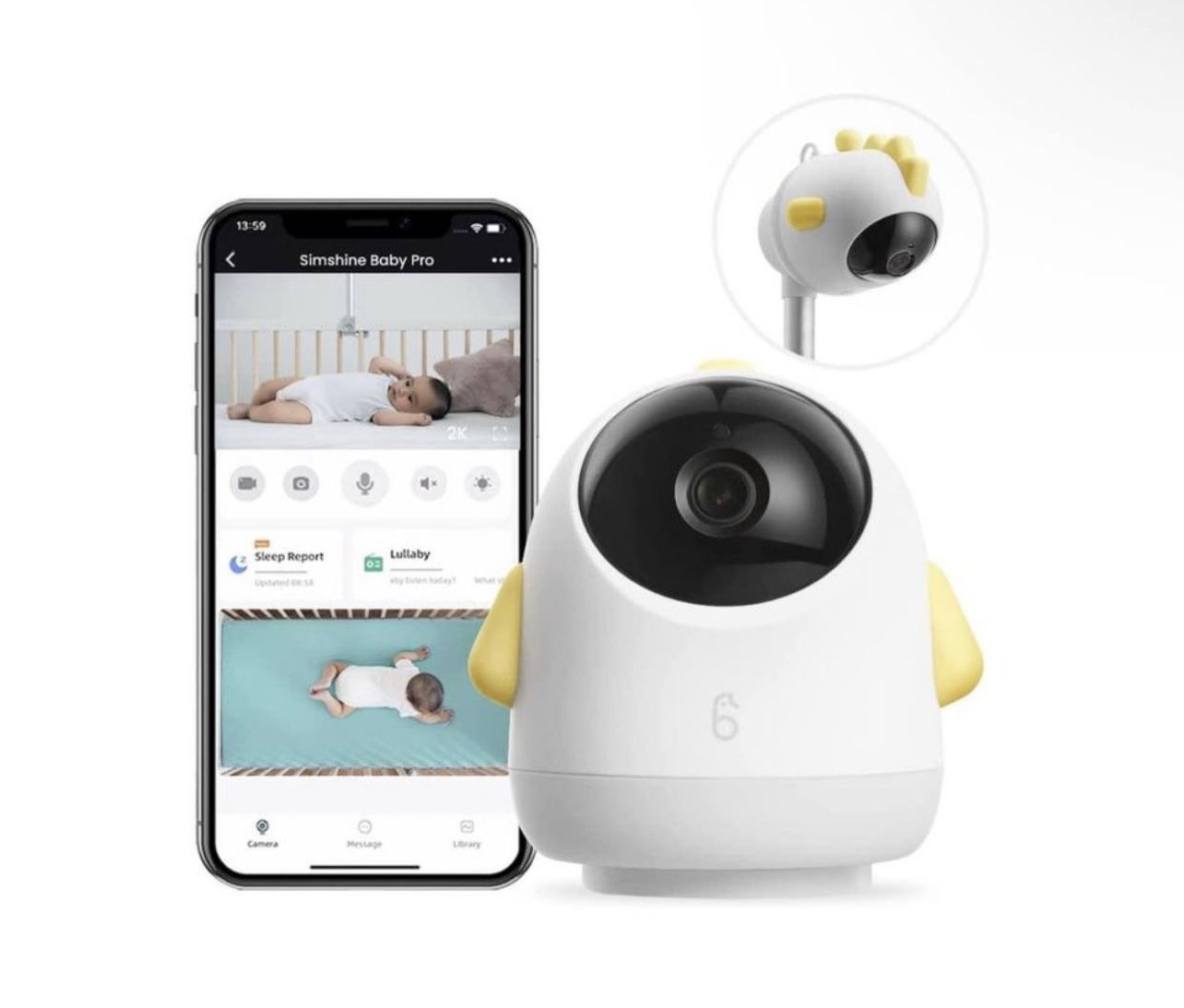 🖤 $90 Brand New In Box 2K Smart Baby Monitor