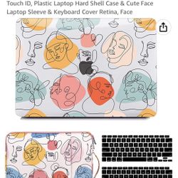 Anban Compatible with MacBook Air 13 inch Case 2021 2020 2019 2018 Release A2337 M1 A2179 A1932 with Touch ID, Plastic Laptop Hard Shell Case & Cute F