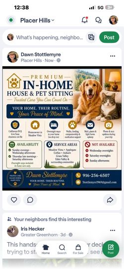Pet/ House sitting