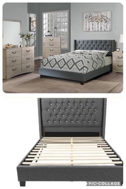 NEW QUEEN BEDFRAME WITH MATTRESS INCLUDED