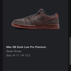  Nike SB Dunk Low Pro Premium Size 11