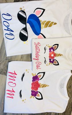 Unicorn theme shirts