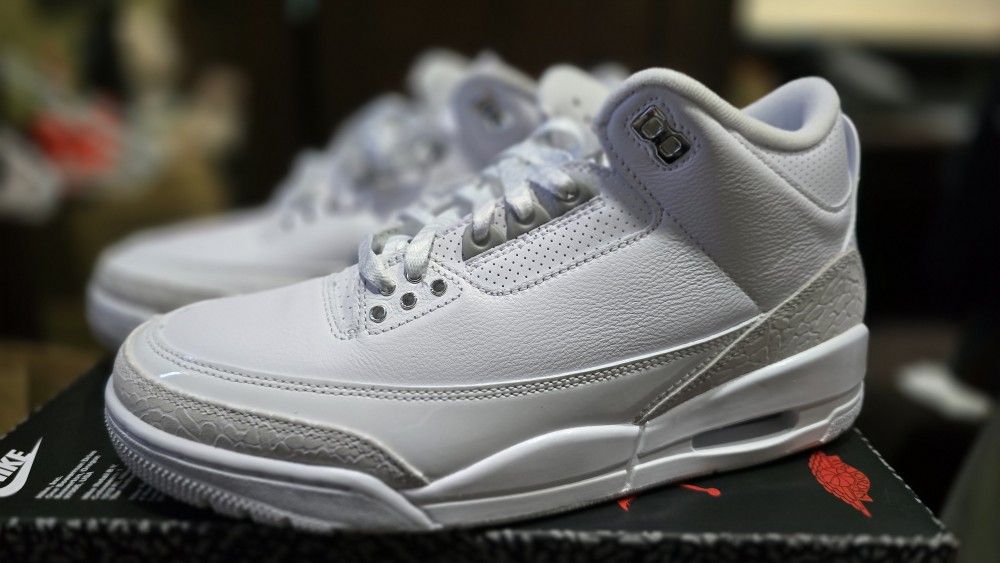 Jordan 3 Pure Money, Size 8.5 And 12 Mens