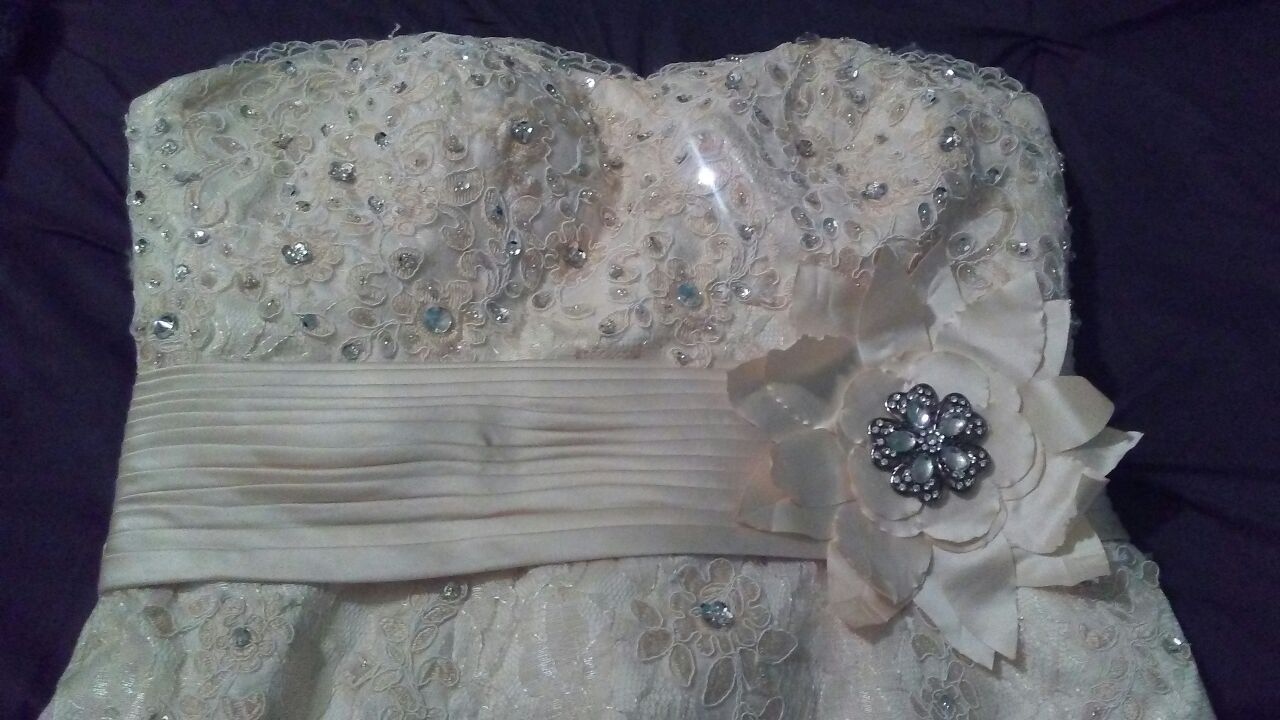 Short Bridal/reception lace dress