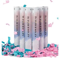 Confetti Cannons 11.8IN Gender reveal Multicolor Confetti Poppers for Wedding Celebration, Gender Revealing Party,Birthday Party, Pranks, Graduation, 