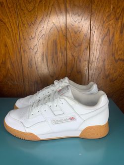 Reebok Workout Plus White Gum Sole - Men's Size 8.5 (Like New)