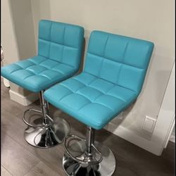 Bar Stools Set of 2, Modern Swivel Bar Stools Adjustable Height Bar Stools