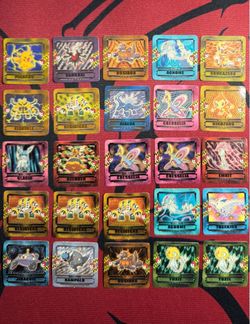 Pokemon Tomy Battle Pieces Collection Mini Seal Stickers (25pcs) Japanese Set B