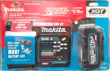 Makita 40v 4ah battery and charger