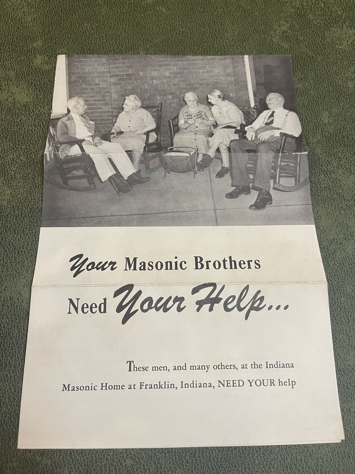 vintage Indiana Masonic Home Ad