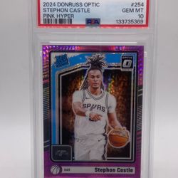 Stephon Castle Optic Pink Hyper PSA 10 - $100