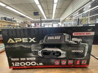 Badland Apex 12000LB Truck SUV Winch Synthetic Rope Wireless Remote