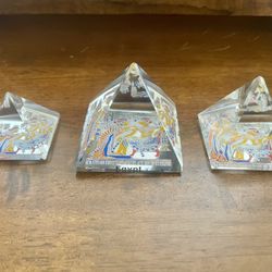 Glass Pyramids Of Egypt Set