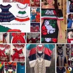 Vestidos Bordados Méxicanos - Beautiful Mexican Dresses  - Precios Varian - Prices Vary