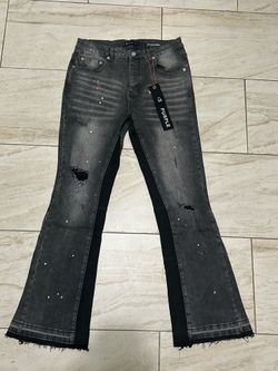 Purple jeans