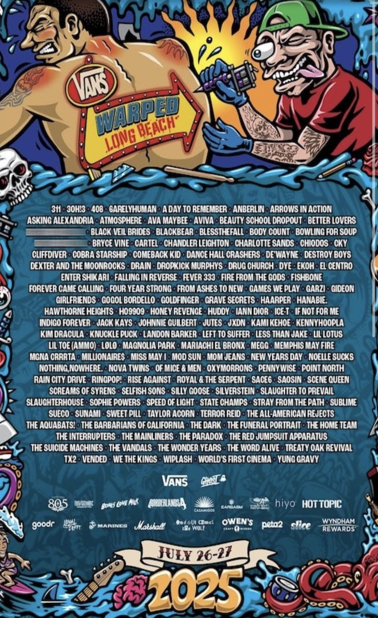Warped Tour GA ticket
